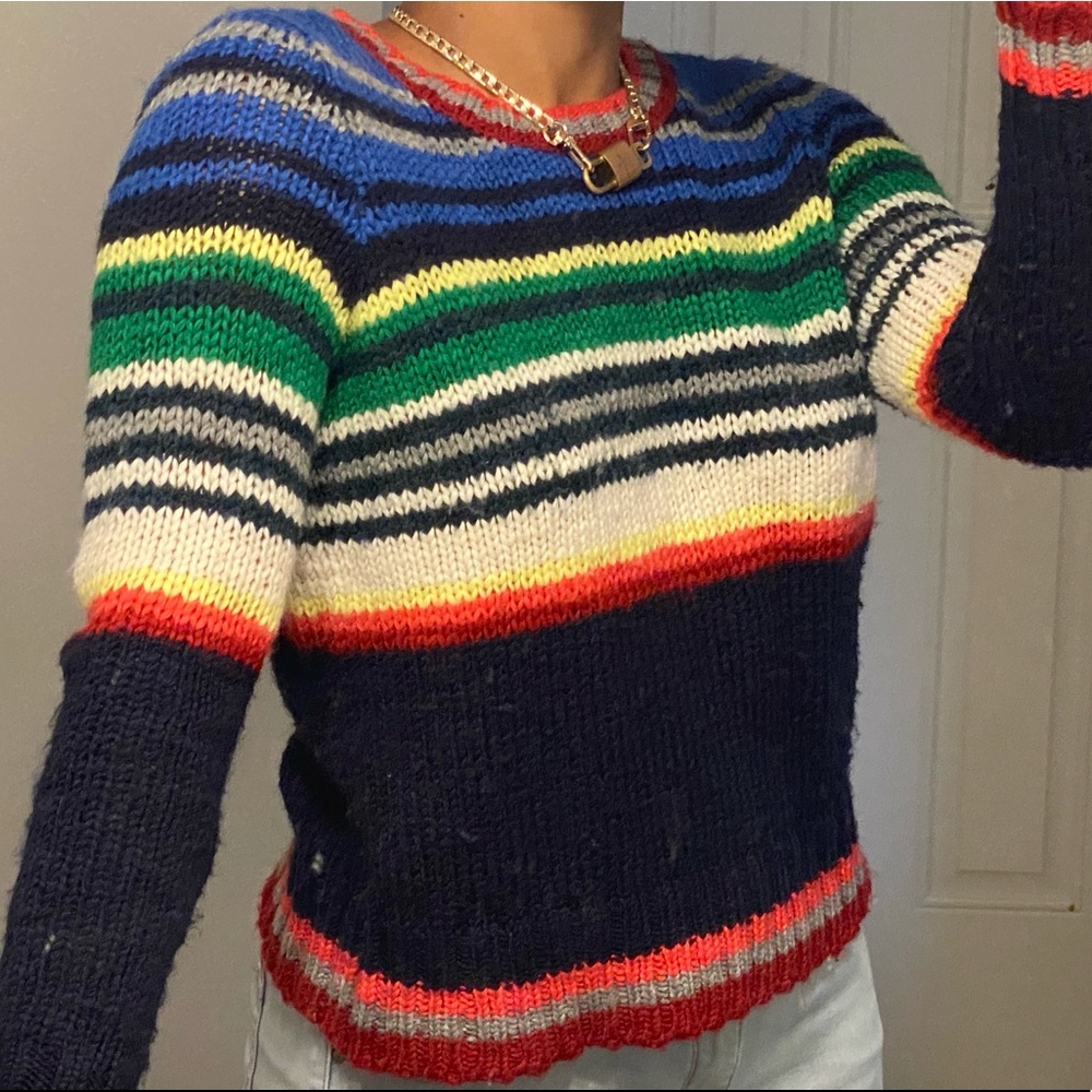 American Eagle Rainbow Sweater